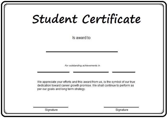 Student Of The Month Certificate Template from www.certificatetemplatess.org