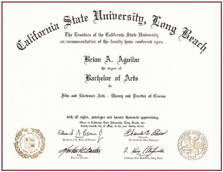 Degree Certificate Template