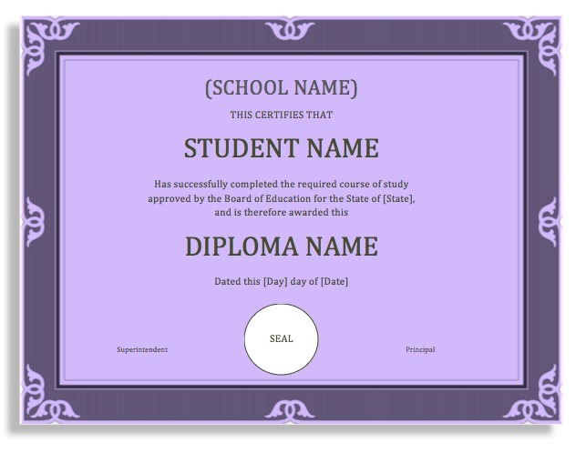 Degree Certificate Template