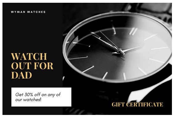 Gift Certificate Template