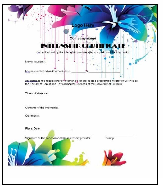 Certificate of Completion Template