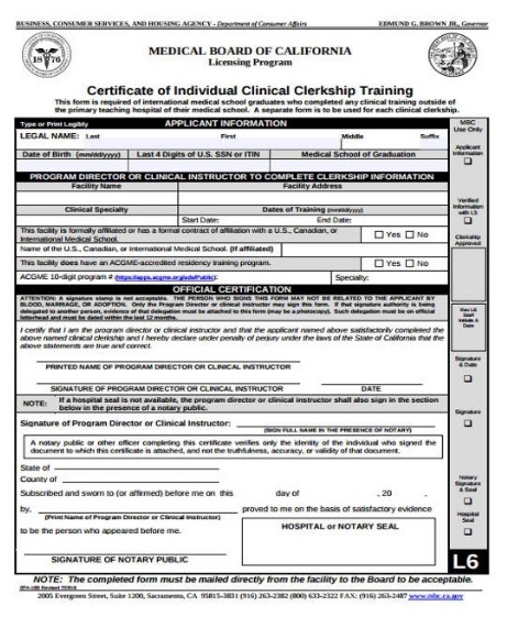 medical certificate template